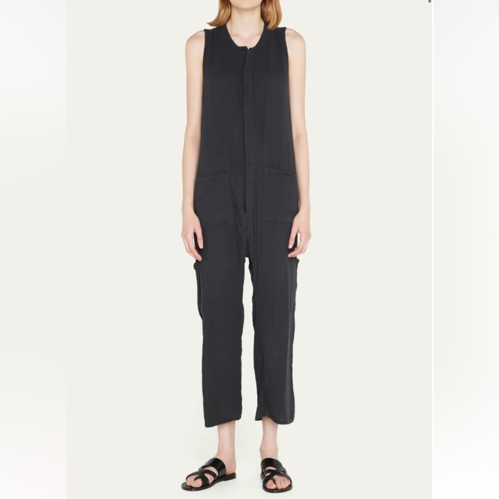 NSF CLOTHING Jordy Oversized Cotton Gauze Sack Jumpsuit